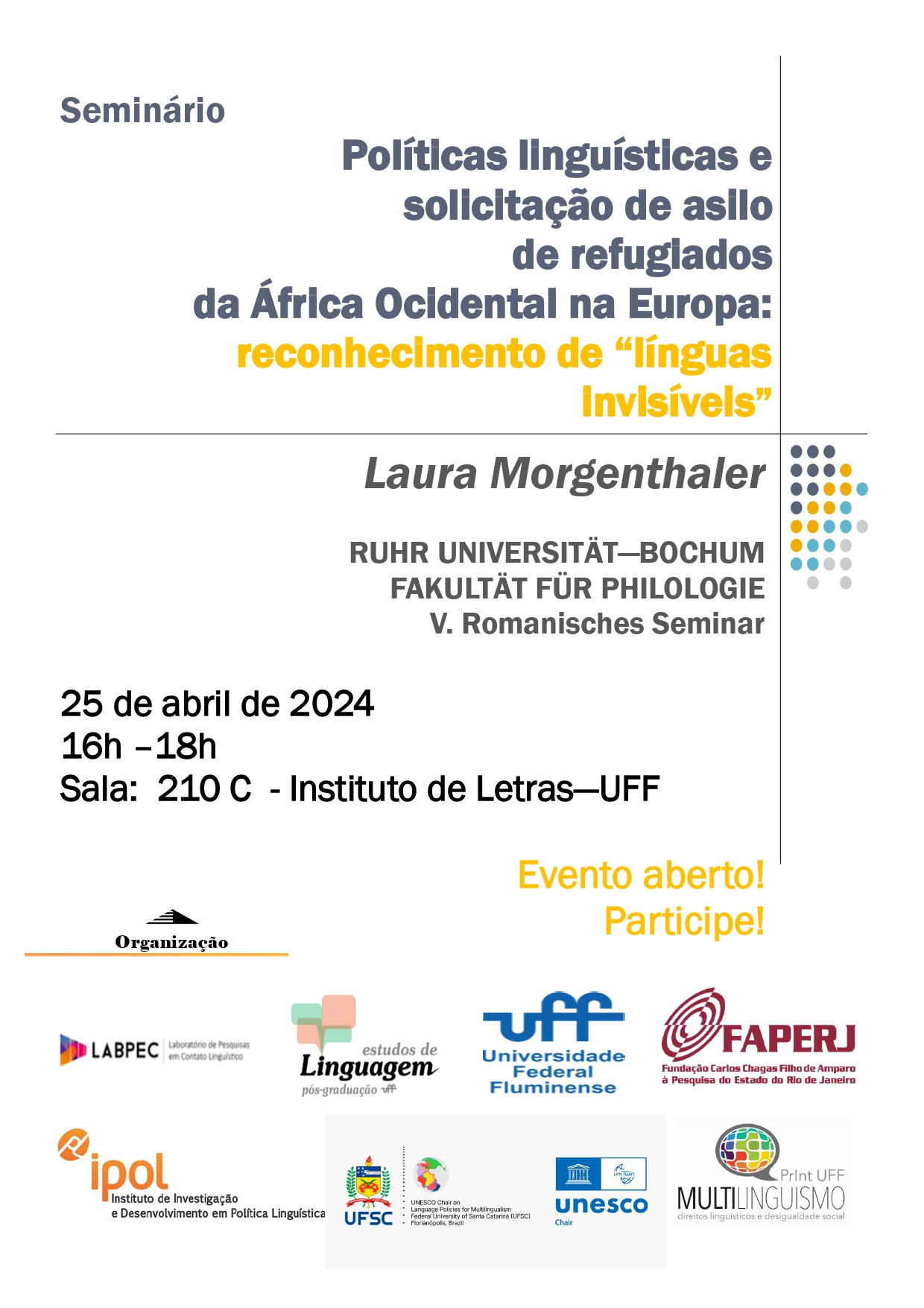 Políticas linguísticas e solicitação de asilo de refugiados da África Ocidental na Europa: reconhecimento de “línguas invisíveis”