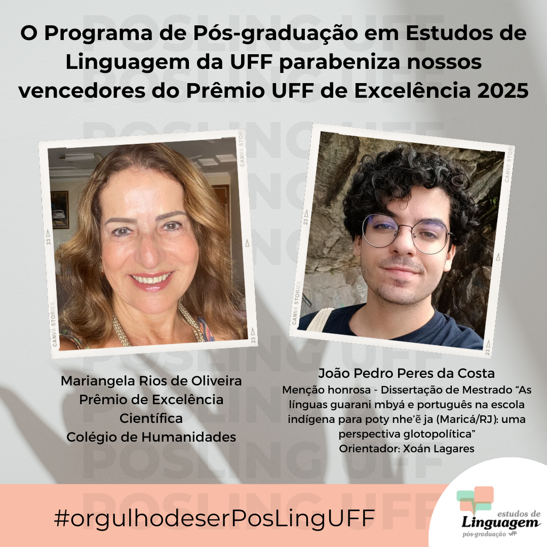 Nossos premiados do PosLing UFF!