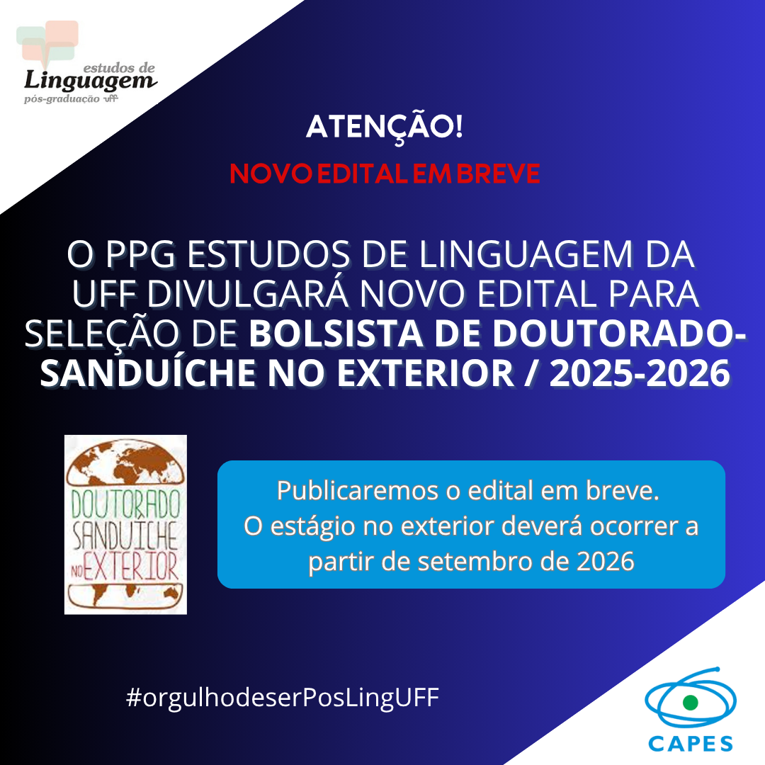 Doutorado-sanduíche no exterior. Novo edital em breve!